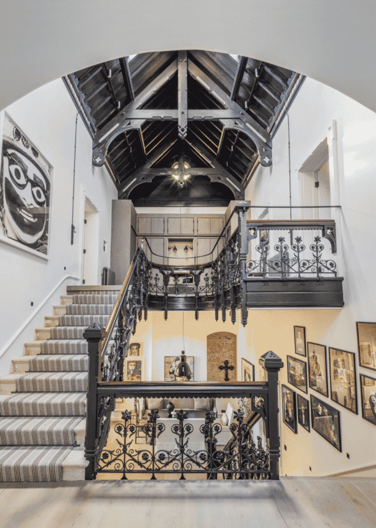 Boy George's London Home by Kelly Hoppen - Modern Neutrals and Striking Artwork (13)